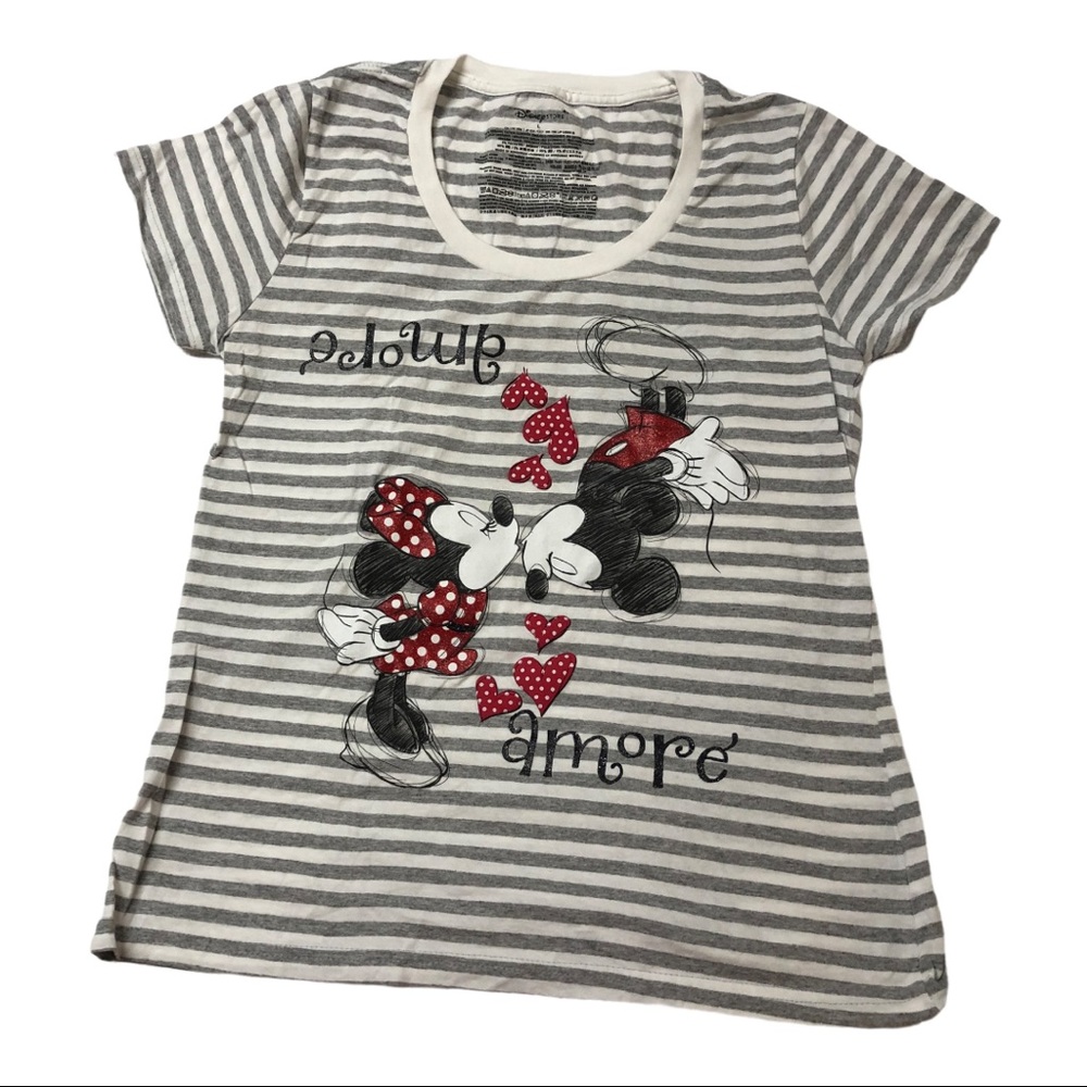 Organic Disney Minnie Amore striped shirt
